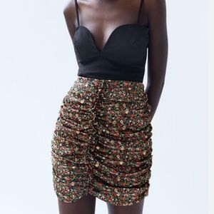 Brand New Zara Floral Skirt